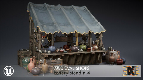 EXE Medieval Shop - Pottery Stand 4