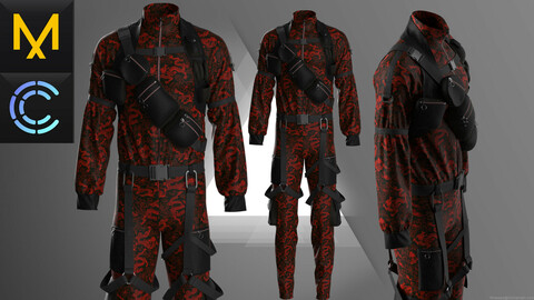 Tactical Outfit Male OBJ FBX ZPRJ