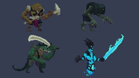 ArtStation - MOBS INC (Epic Pixelart Web Game)