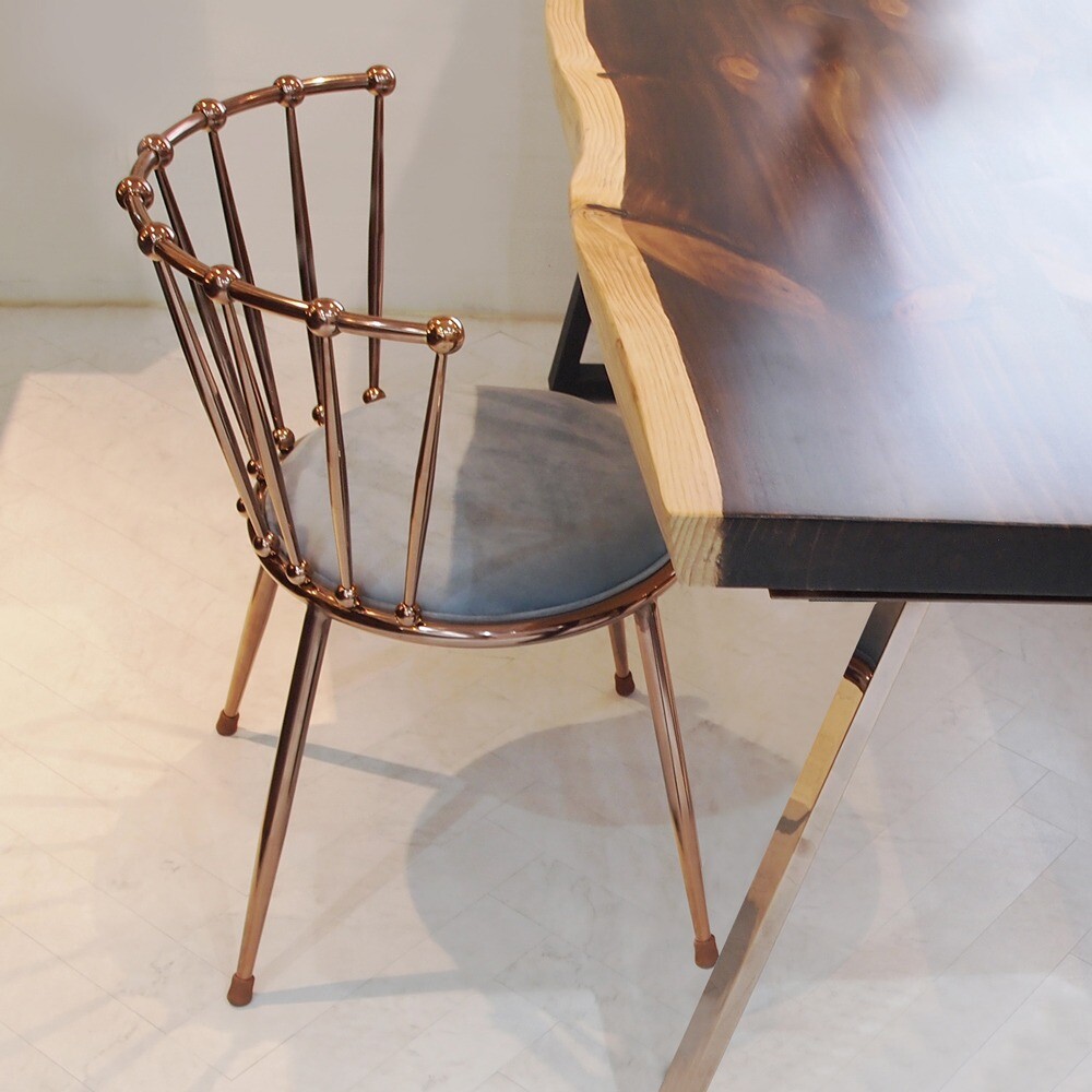 ArtStation - Bling Velvet Gold/Rose Gold Chair | Resources