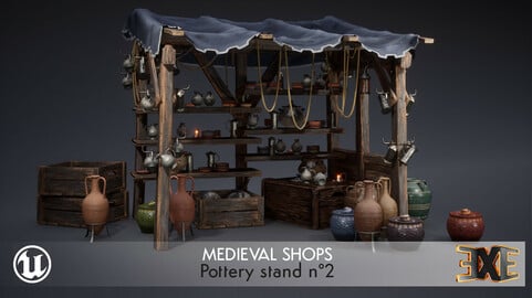 EXE Medieval Shop - Pottery Stand 2