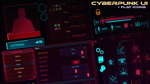 Cyberpunk 2077 User Interface Assets Surface