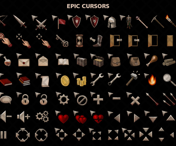 ArtStation - Stylized RPG Cursors | Game Assets