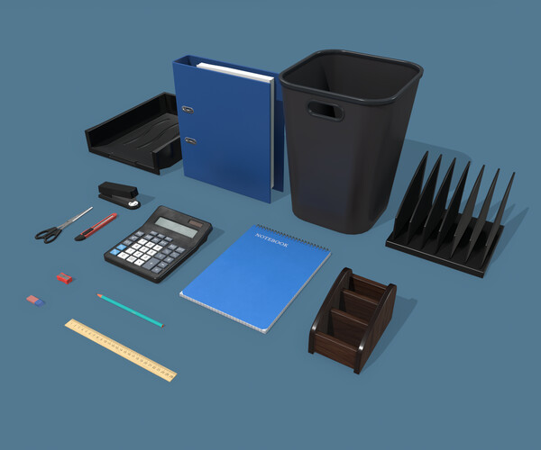 ArtStation Office Supplies Game Assets