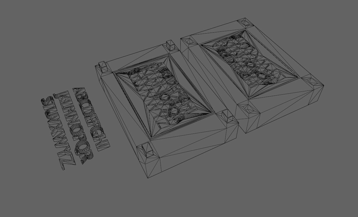 ArtStation - Mold for Alphabet Letters - Form - Molde para Letras 3D ...
