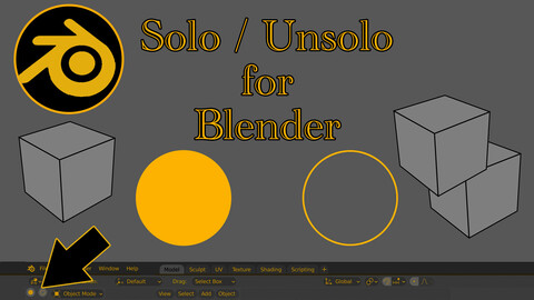 Solo / Unsolo addon for Blender