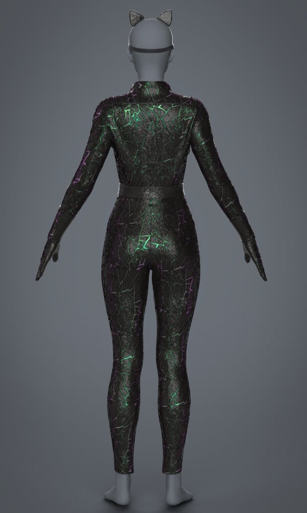 Evgenia_3dclocreator - Catwoman catsuit | clo3d | marvelous designer