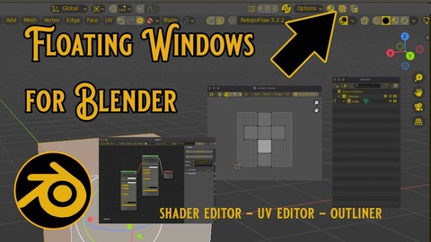 Floating windows addon for Blender