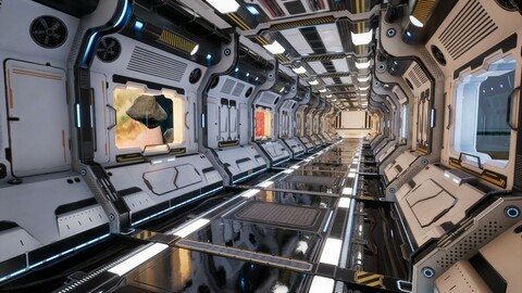 Scifi Modular Interior Environment