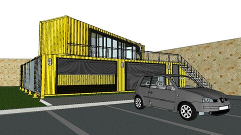 City Simple Art Building-Container-017