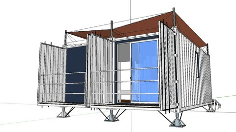 City Simple Art Building-Container-049