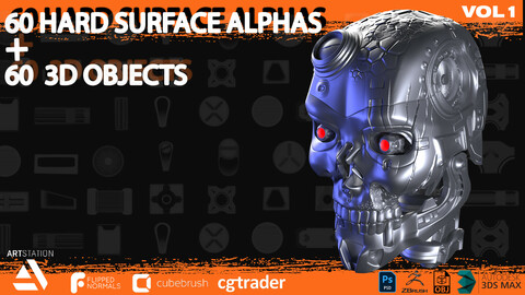 hardsurface alpha+objects - vol1