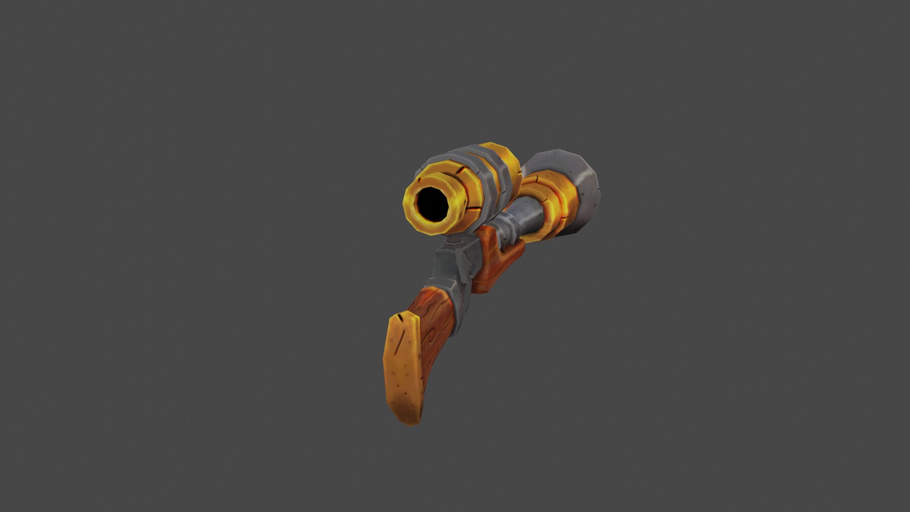 Artstation Blunderbuss Thundergun Handpainted Lowpoly Resources