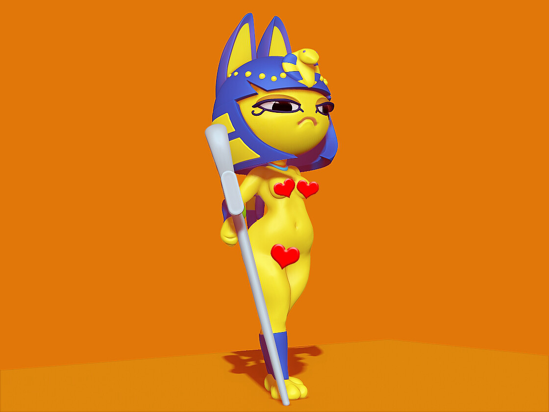 Naked Ankha 3D print model