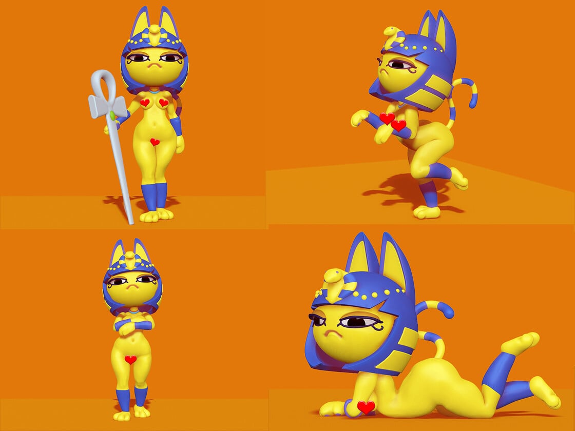 ArtStation - Naked Ankha 3D print model | Resources