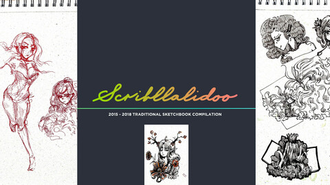 2015-2018 Traditional Sketchbook "Scriblladidoo"