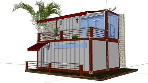 City Simple Art Building-Container-097