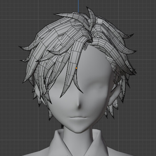 ArtStation - Anime Boy hairstyle