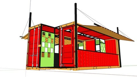 City Simple Art Building-Container-0132