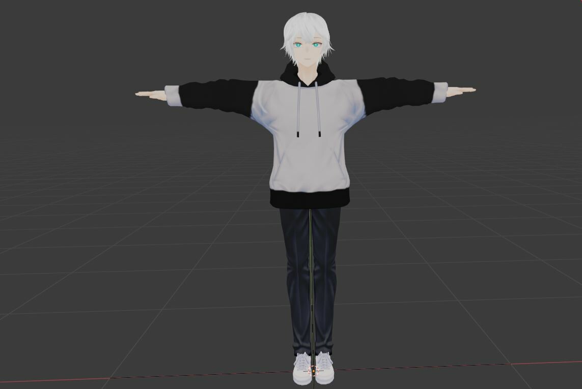 Artstation Game Ready Low Poly Anime Character Boy 5 Game Assets