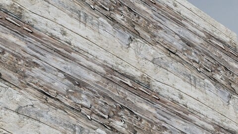 Old Wood Wall 2 PBR Material