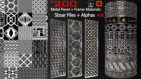 +200 Metal Panel + Frame Materials