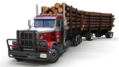 Peterbilt 379 logger truck