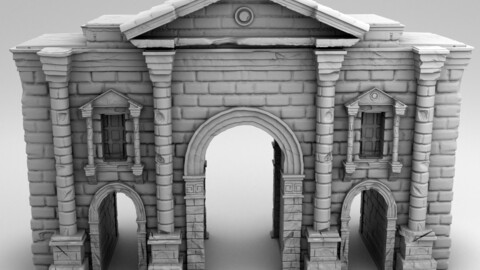 Hadrian's arch 3D print