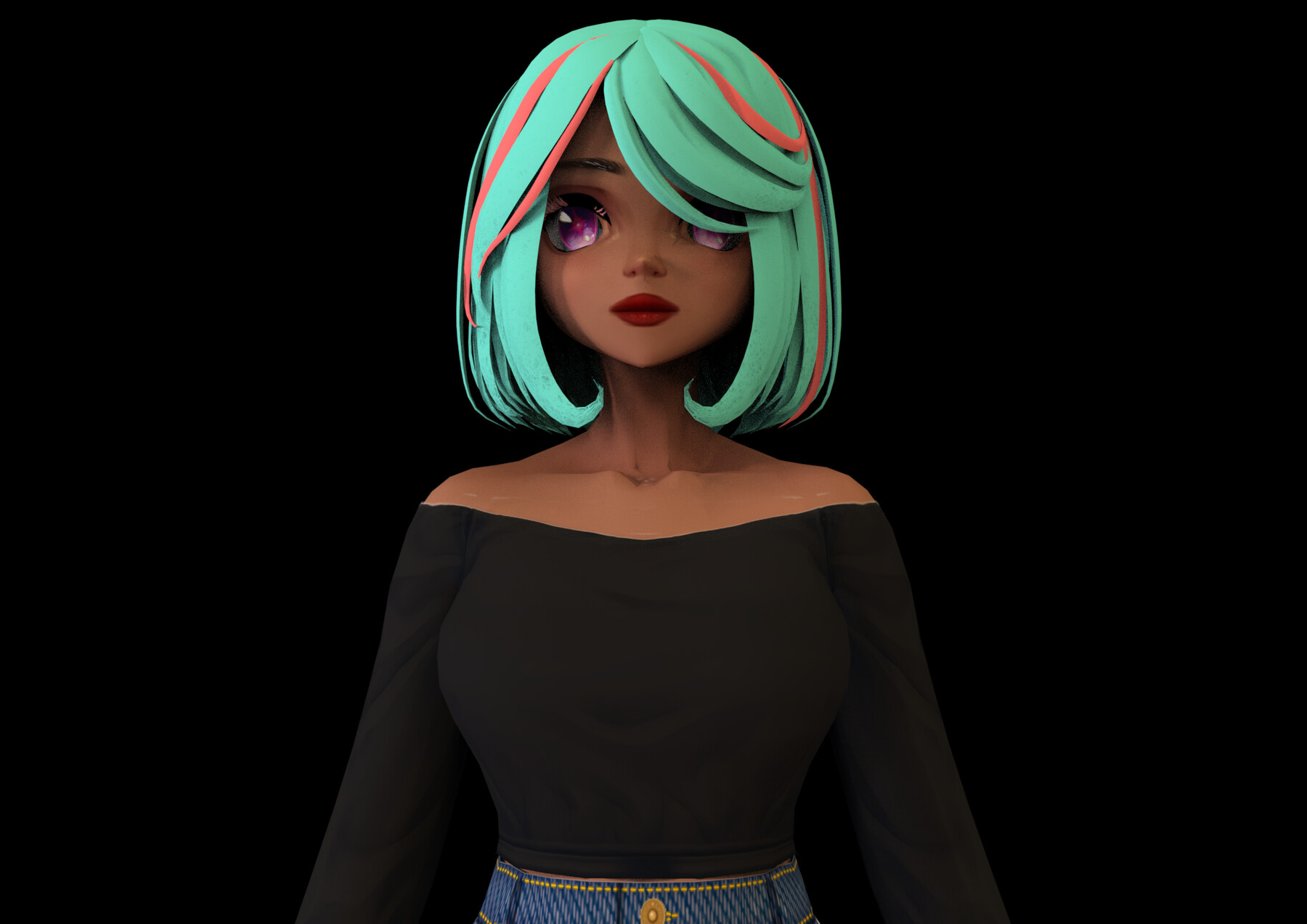 Anime Character Girl M1 - 3D Model by CGAnime