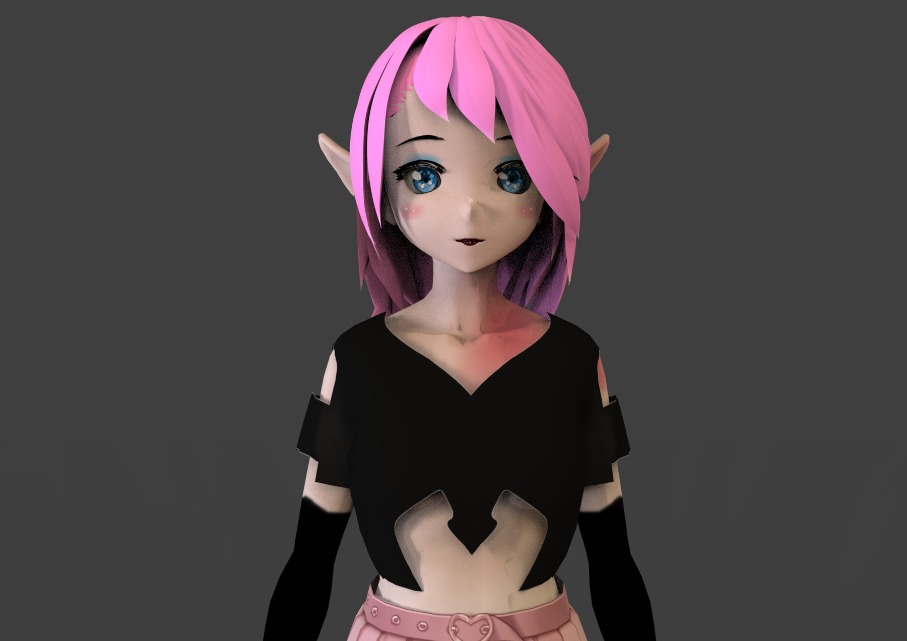 3D model game ready Low Poly Anime Character 30 VR / AR / low-poly