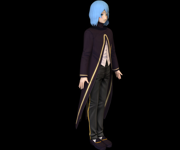 ArtStation - Shamon - GAME READY LOW POLY ANIME CHARACTER BOY | Game Assets