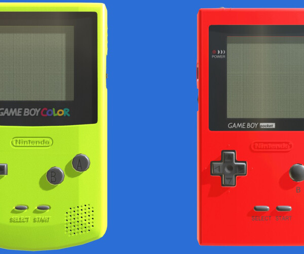 ArtStation - Game Boy Color And Pocket | Resources