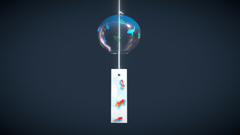 Japanese Glass Wind Chime