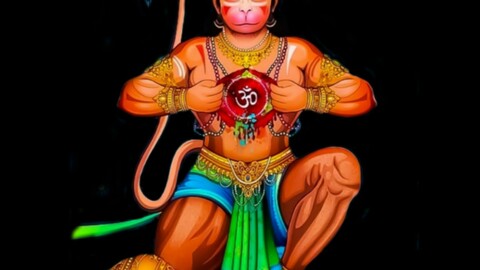 Lord Hanuman Graphics Print
