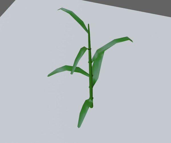 ArtStation - Corn - Plant - Milho - Planta Low-poly 3D model | Game Assets