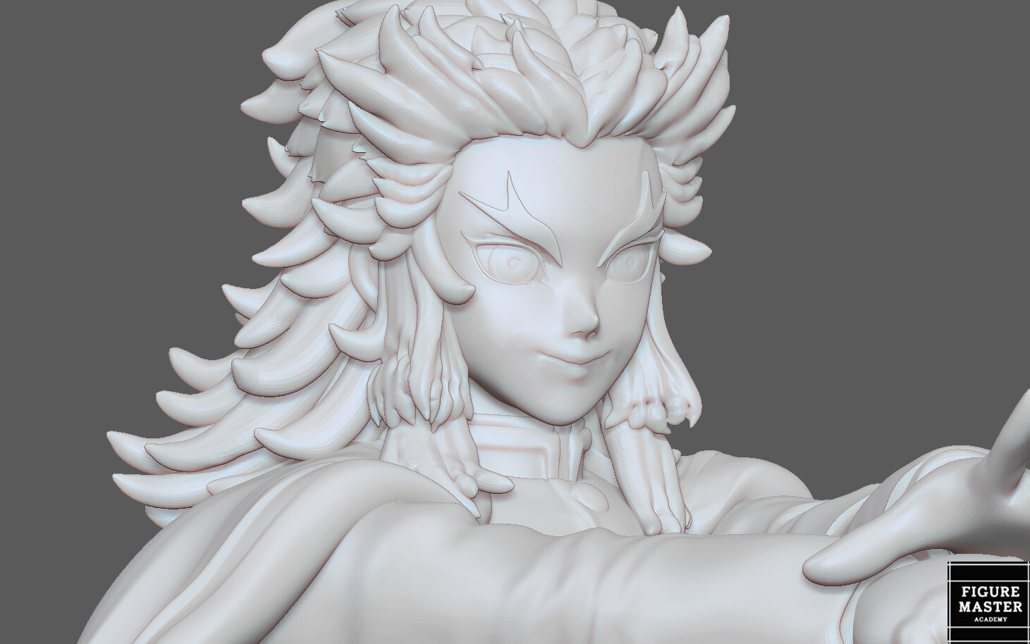 ArtStation RENGOKU 2 KIMETSU NO YAIBA ANIME STATUE CHARACTER 3D print