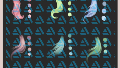 Pastel Hair Palettes for Clip Studio Paint and Ex