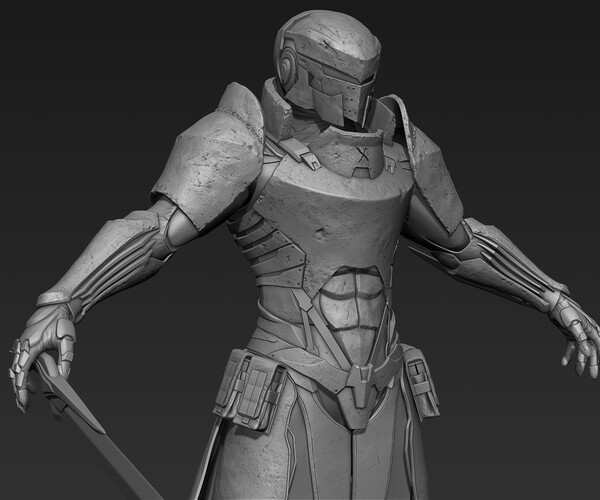 ArtStation - Paladin Knight Sci-Fi Style | Resources