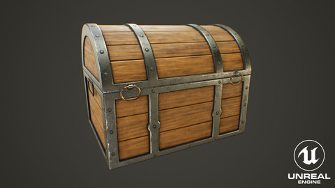 Medieval Treasure Chest - Wooden Chest III