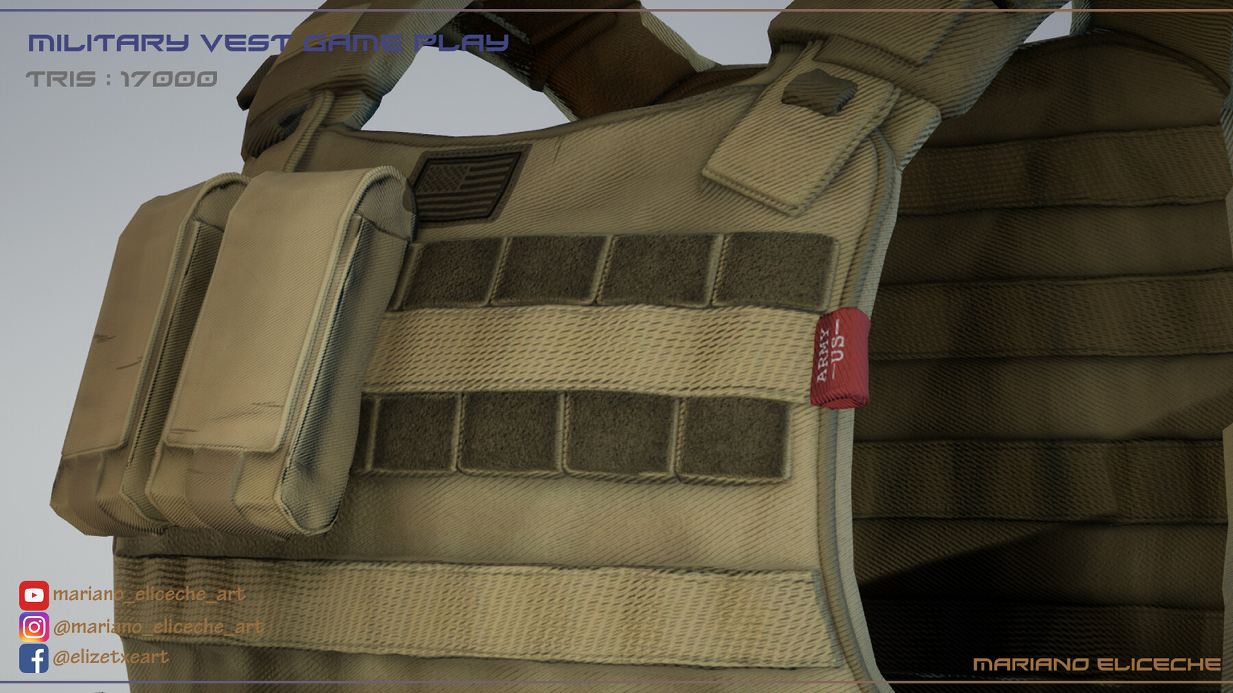 ArtStation - Modular Tactical Vests 360° - Multicam & Moss Camo
