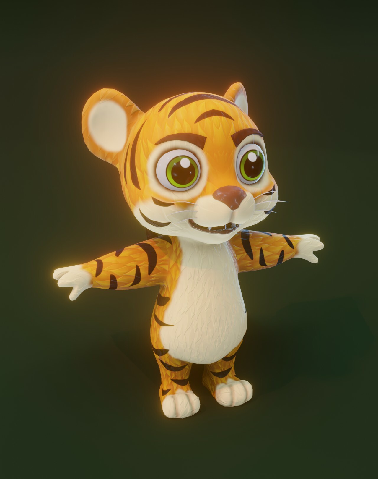 ArtStation - Tiger Animated 3d Model