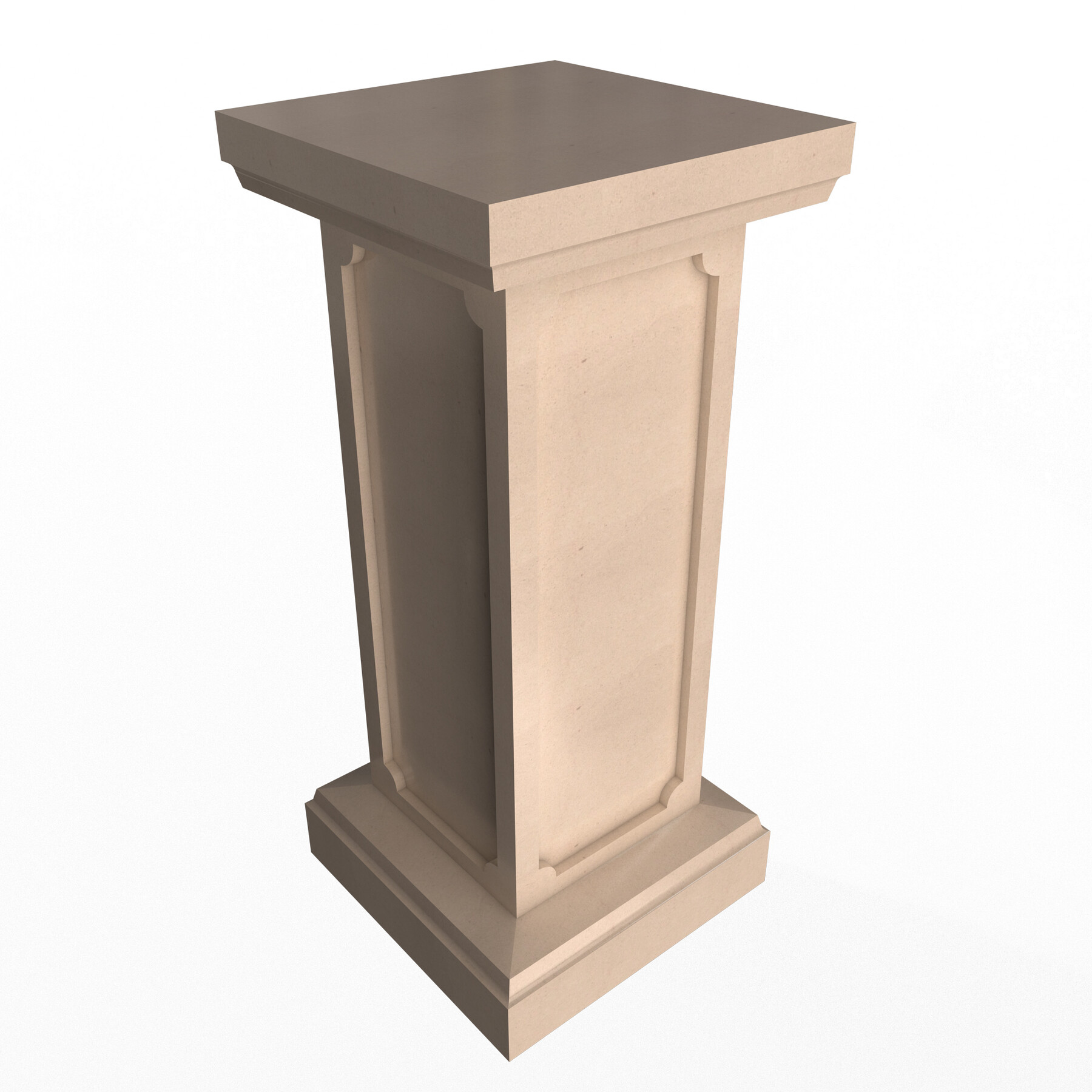 Artstation - Square Column Pedestal 