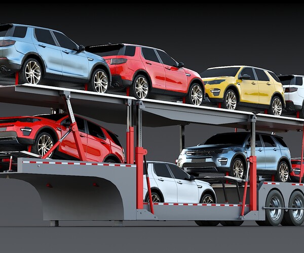 ArtStation Car carrier Game Assets