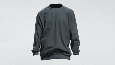 Men's Sweatshirt . Clo3D , Marvelous Designer