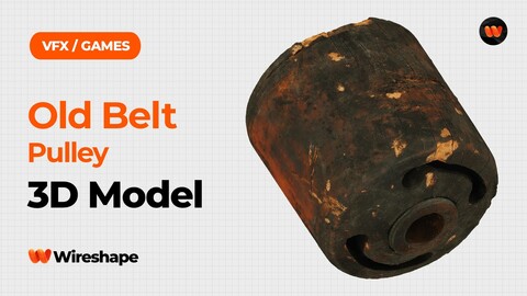 Old Belt Pulley Raw Scanned 3D Model