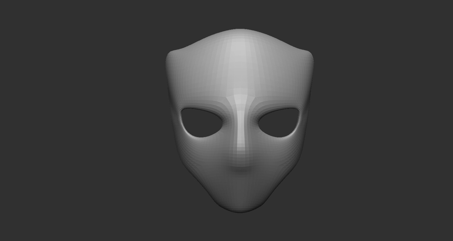 ArtStation - 20 Carnival or theater mask base mesh low poly Zbrush IMM ...
