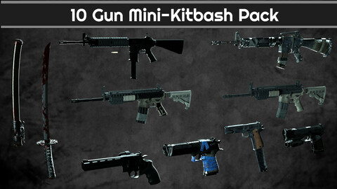 10 Gun Mini-Kitbash Pack