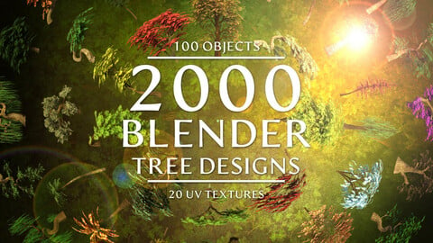 2000 Semi-Realistic Fantasy Tree Designs