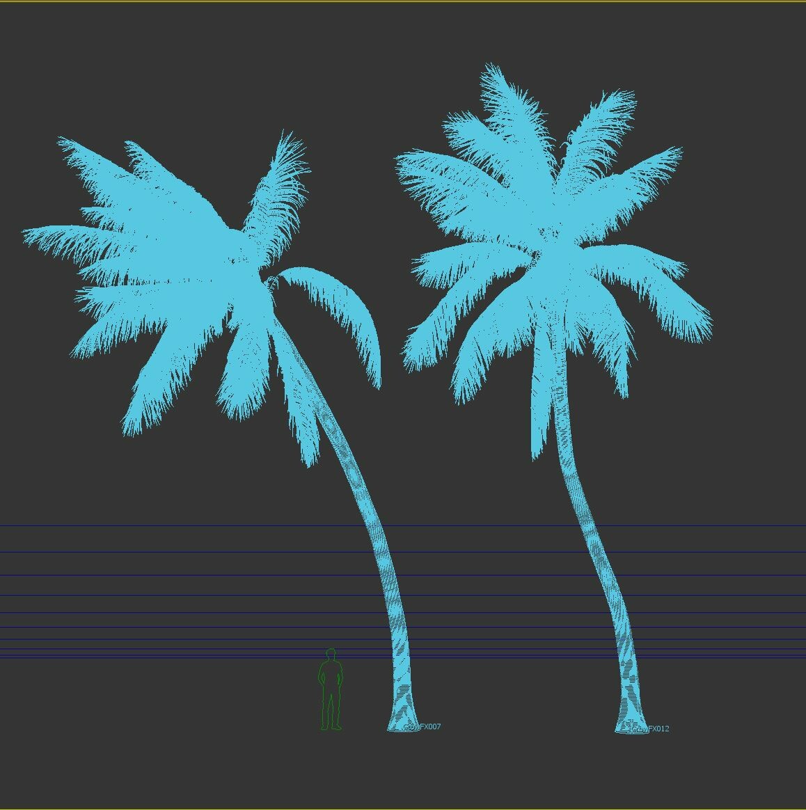 Artstation Coconut Tree Volume Pack 02 Resources