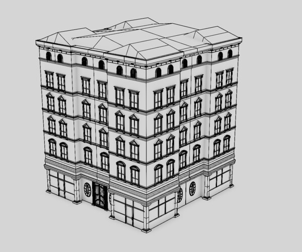 ArtStation - 19th Century Building Type 1 | Resources